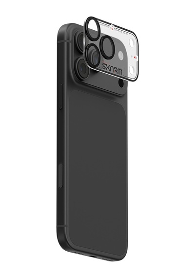 İphone 18 Pro Max Uyumlu Skinarma Atlas Serisi Ionix Kamera Lens Koruyucu Siyah