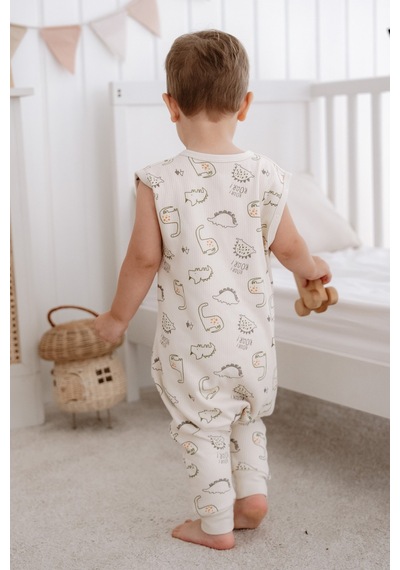 Lilabio 4 Mevsim Uyku Tulumu Doğal Pamuk Çift Kat Özel Kumaş Unisex 1.0 Tog Ekru