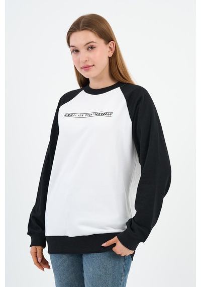 Alexander Gardi Baskılı Regular Fit Sweatshirt Unx-731-00-wn Beyaz - Siyah