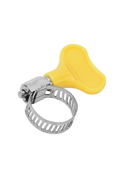5 Adet Hortum Kelepçesi Plastik Kelebek Bağlantılı Paslanmaz Çelik Metal Hortum Kelepçesi 16-20 Mm Ayarlanabilir El Sı 1