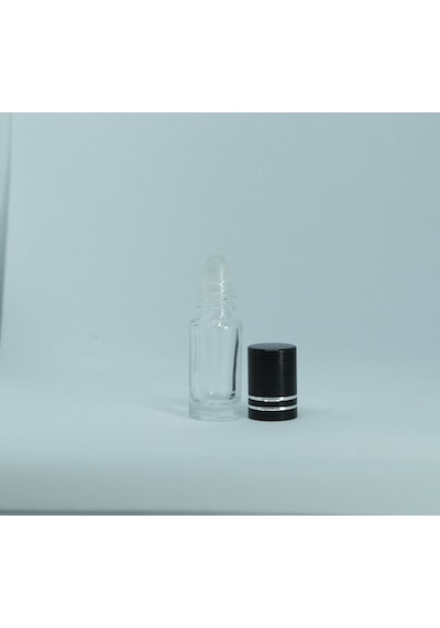 Boş Parfüm Şişesi 3 ML 10 Adet Siyah Kapaklı Roll-on Boş Şişe