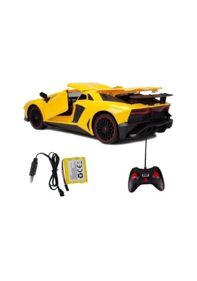 Lamborghini Aventador Uzak. Kumandalı Araba, Sarı, Kırmızı, Turuncu Şarjlı, Er-lm20 Turuncu