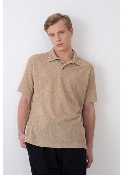 Bej Polo Yaka Tshirt Bej
