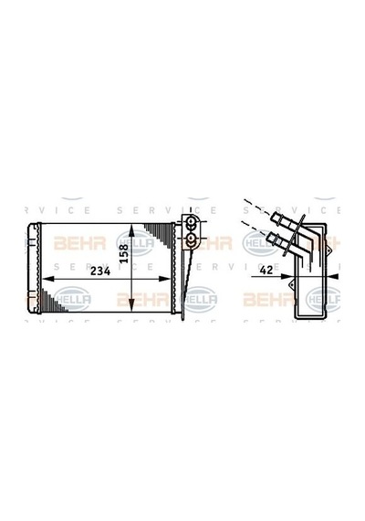 Mahle-knecht-behr Ah73000s Kalorifer Radyatörü Clio Iı Kangoo 98 7701044790