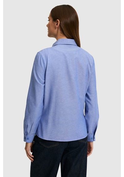 U.s. Polo Assn. Kadın Saks Gömlek Basic 50324791-vr045 Sax