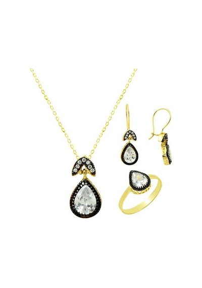 Üçlü Set Damla 8,26 Gram 14 Ayar Altın