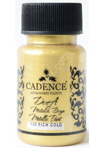136 Rich Gold Cadence Dora Metalik Boya 50 ML