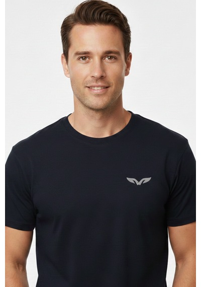 White Whale Silver Icon Men S T-shirt Siyah