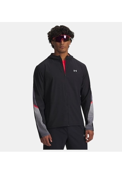 Under Armour Ua Velociti Storm Hooded Erkek Eşofman Üstü 6005900-001 Siyah