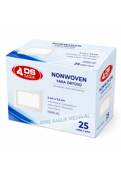 Ds Sağlık Nonwoven Yara Örtüsü 5cm 7,5cm 25'li