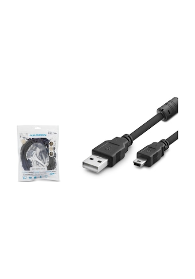 Hadron Hdx7523 Kablo Usb To Mini Usb 3M Siyah