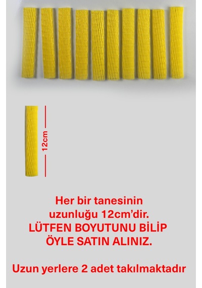 Araç İçi File Takımı Sarı - 10 Lu Set - Vites, Sinyal El Freni Filesi Seti - Tüm Araçlara Uyumlu