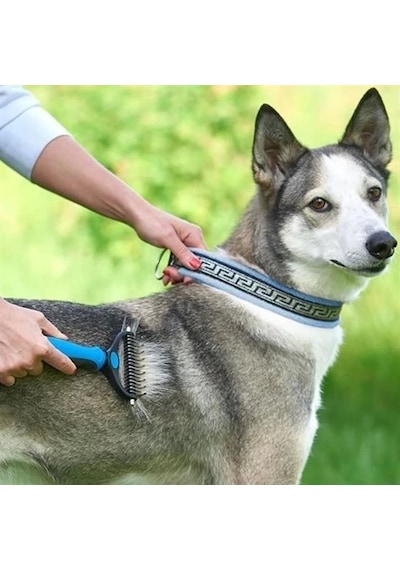 Plastik Saplı Metal Kedi Köpek Bakım Kıtık Tüy Topak Açıcı Tarak Lisinya