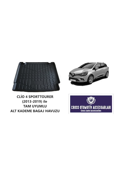 Renault Clio 4 Sporttourer (2013-2019) ile Tam Uyumlu Bagaj Havuzu (Alt Kademe İçin)
