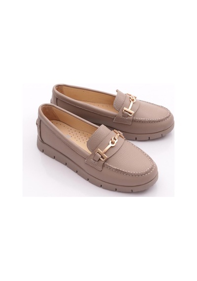 Dgn 5604-6 Kadin Loafer Ayakkabi Vizon Floater