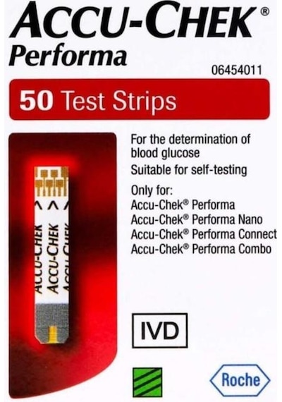 Accu-Chek Performa Nano Strip Şeker Ölçüm Çubuğu 50'li