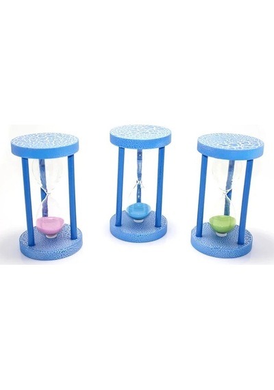 Dekoratif Renkli Kum Saati 17x10 Cm Modern Masa Üstü Objesi