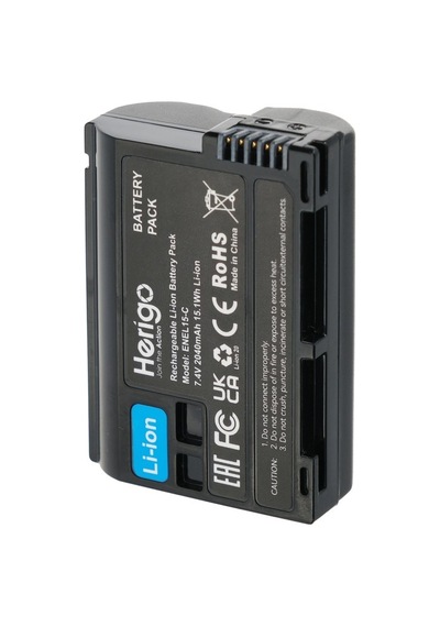 Herigo En-el15-c 2040mah Type-c Şarjlı Batarya En-el15 Uyumlu