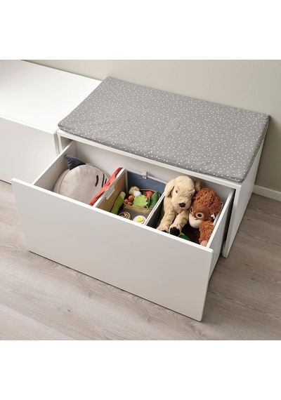 Ikea Barndröm Çocuk Depolama Kutusu 37 X 26 X 26 Cm Gri