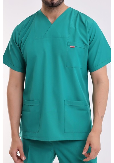 Zarf Yaka Erkek Takım - 30 Ameliyathane Yeşili-6388