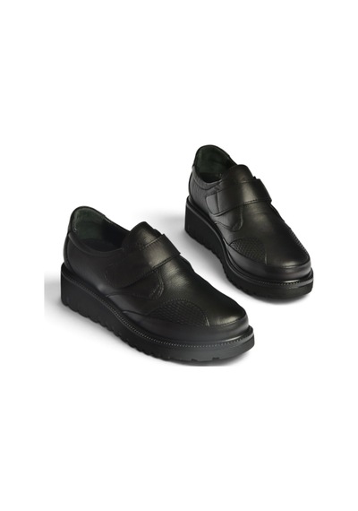 Fox Shoes Z555251003 Siyah Hakiki Deri Günlük Kadın Ayakkabı