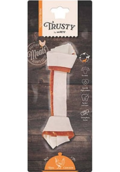 Trusty Tavuklu Düğümlü Kemik Köpek Ödülü 85 Gr 20,3 Cm