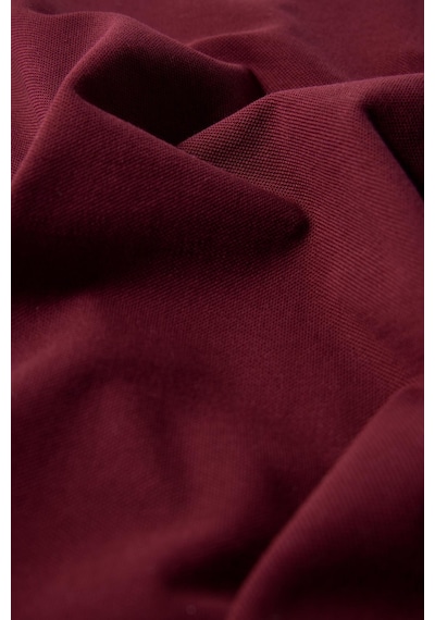 Tudors Erkek Slim Fit Dar Kesim %100 Pamuk Düz Pike Fermuarlı Bordo Polo Yaka Tişört-31111-bordo Bordo