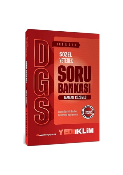 Yediiklim 2027 Dgs Prestij Sözel Yetenek Soru Bankası Çözümlü