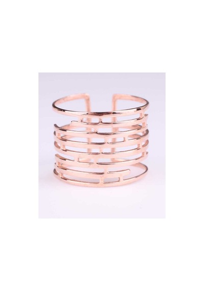 925 Ayar Gümüş Labirent Yüzük, Pembe Rose (Pembe)-Ayarlanabilir