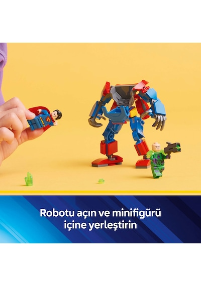 LEGO® DC Superman™ Robotu, Lex Luthor™’a Karşı 76302 - 6 Yaş ve Üzeri Süper Kahraman Sevenler için Yaratıcı Oyuncak Yapım Seti (120 Parça) LEGO® DC Superman™ Robotu, Lex Luthor™’a Karşı 76302 - 6 Yaş ve Üzeri Süper Kahraman Sevenler için Yaratıcı Oyuncak Yapım Seti (120 Parça)
