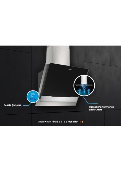 Tommatech TDE6002BGI Duvar Tipi Davlumbaz 60 CM Inox