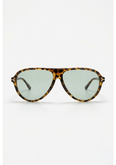 Havana Leopar Çerçeve Pilot Form Unisex Unisex Güneş Gözlüğü Uv400 Günlük & Şehir Stili Çok Renkli