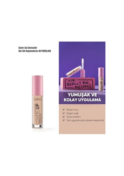 Cover Up Concealer 40 Porcelain Göz Altı Kapatıcısı 00