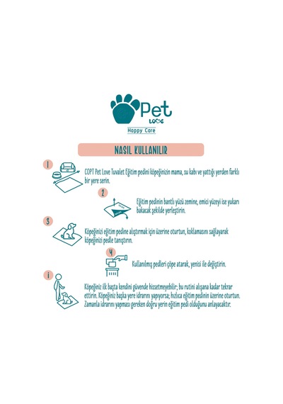 Pet Love Evcil Hayvan Tuvalet Eğitim Pedi 30 Adet