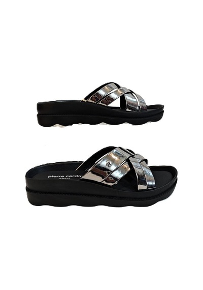 Pierre Cardin 7485 Platin Rugan Bayan Terlik Platin