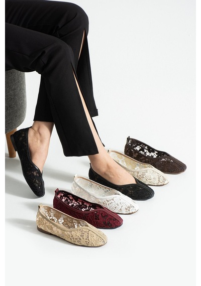 Dabab Shoes Florıa Dantel Kadın Bordo Düz Babet Dantel Dokuma Çiçek Desenli Zarif Günlük Ayakkabı Dabab Shoes Florıa Dantel Kadın Bordo Düz Babet Dantel Dokuma Çiçek Desenli Zarif Günlük Ayakkabı