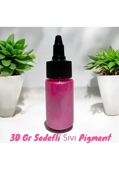 Epoksi Bazlı Pembe Parlak Sıvı Sedefli Pigment 30 Gr Hobi,sanat,ahşap,magnet