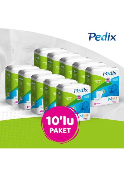 Pedix Mesane Pedi Unısex Büyük Boy Medıum M 12 x 10 120 Adet