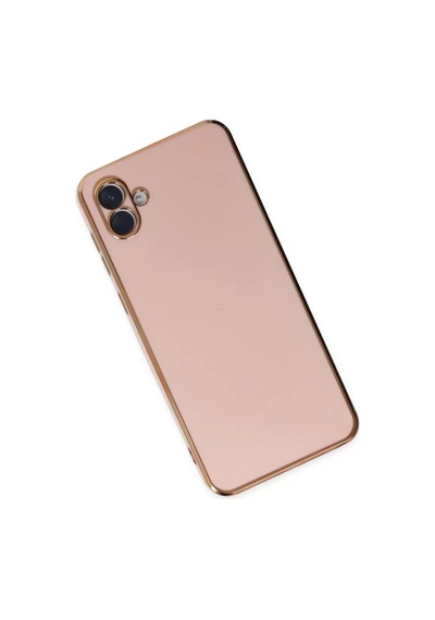 Newface Samsung Galaxy Uyumlu A04 Kılıf Volet Silikon - Pembe Diğer
