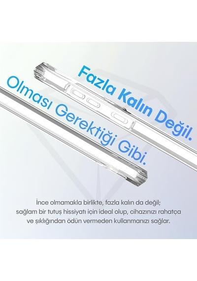 S24 Için Crystal Armor Serisi Şok Emici Yumuşak Silikon Kenar Arkası Sert Polikarbonat Darbeye Dayanıklı Şeffaf K Diğer