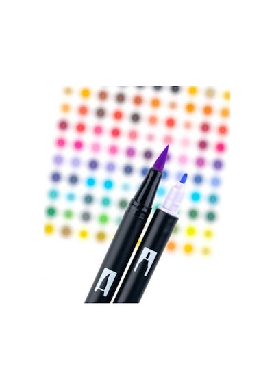 Abt Dual Brush Pen Grafik Kalemi 10'lu Set - Pastel Colors