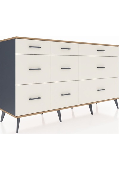 Kronos Konsol 9 Çekmeceli 176x59x99 Antrasit-çam/aytaşı Antrasit-çam/aytaşı Kronos Konsol 9 Çekmeceli 176x59x99 Antrasit-çam/aytaşı Antrasit-çam/aytaşı