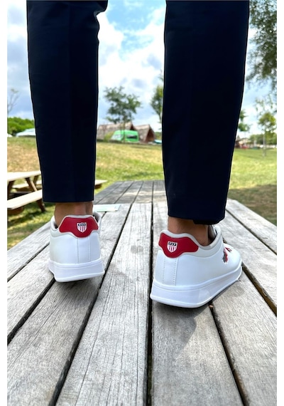 Erkek Sneakers Günlük Spor Ayakkabı Beyaz - Kırmızı-beyaz - Kırmızı Beyaz - Kırmızı