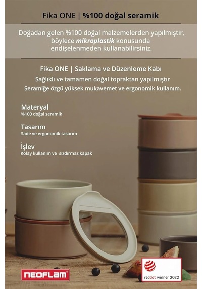 Neoflam One Seramik Saklama Kabı Pembe 200 Ml D-neone020-03 Sku: Smg8690010579416 Açık