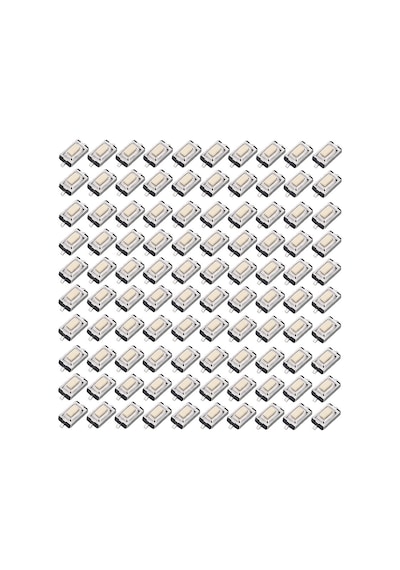20 Adet 3x6x2.5 Mm Smd Tact Switch 2 Pin Anlık Basmalı Mikro Buton - Beyaz