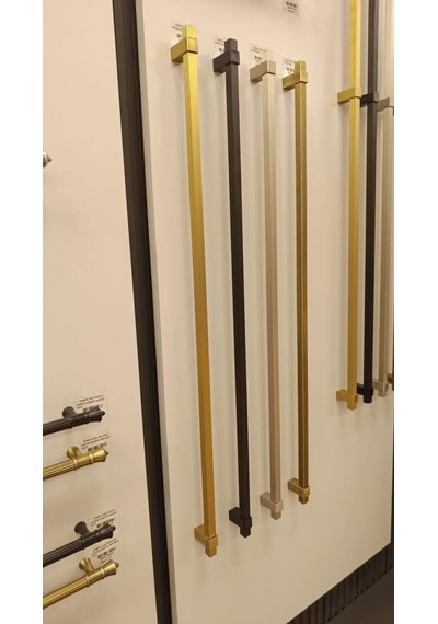 System Mobilya Kulbu Siyah Renk 640mm Kulp Sy9223 0640 Al6-al6 Çok Renkli