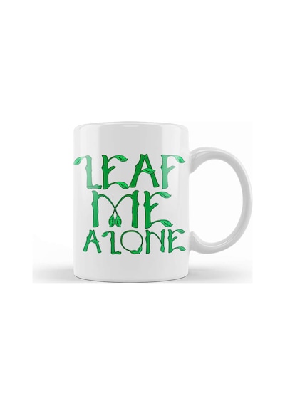 Sarcastic Leaf Me Alone Leave Me Alone Introvert Kupa Bardak Porselen Karışık