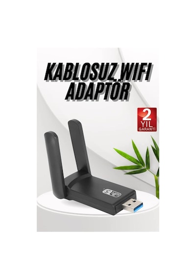Mey İthalat Wifi Adaptörü Bt5.0 Wifi 2'si Bir Arada Çift Bantlı Çift Anten