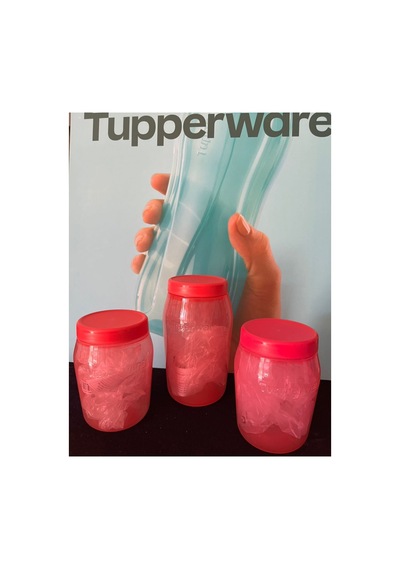 Kavanoz 825 Ml Ve 2 Adet 550 Ml. Kırmızı