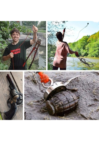 36mm Süper Güçlü Magnet Fishing Neodyum Pot Mıknatıs, Kurtarma Mıknatısı
